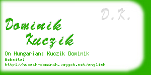 dominik kuczik business card